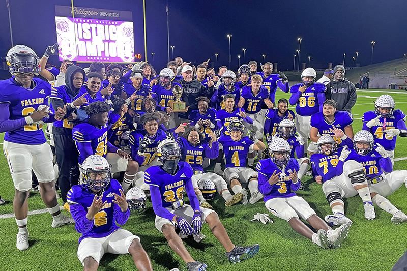 Jersey Village High School finished with an undefeated 7-0 record to win the District 17-6A championship. 